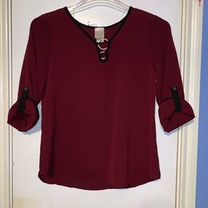 Maroon Blouse